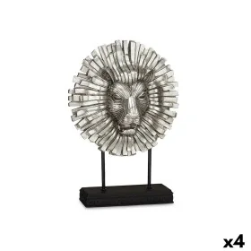 Figura Decorativa León Plateado 28 x 38,5 x 11,5 cm (4 Unidades) de Gift Decor, Adornos - Ref: S3626816, Precio: 69,42 €, Des...