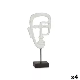 Decorative Figure Face White 19,5 x 38 x 10,5 cm (4 Units) by Gift Decor, Ornaments - Ref: S3626822, Price: 44,35 €, Discount: %