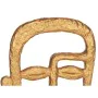 Figura Decorativa Face Dourado 19,5 x 38 x 10,5 cm (4 Unidades) de Gift Decor, Adornos - Ref: S3626825, Preço: 44,35 €, Desco...