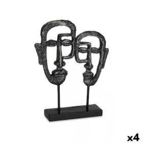 Figura Decorativa Cara Negro 27 x 32,5 x 10,5 cm (4 Unidades) de Gift Decor, Adornos - Ref: S3626827, Precio: 54,22 €, Descue...