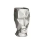 Vaso 3D Face Prateado Poliresina 12 x 24,5 x 16 cm (4 Unidades) de Gift Decor, Jarrões - Ref: S3626831, Preço: 54,22 €, Desco...