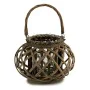 Candleholder 30 x 18,5 x 23 cm Brown Glass wicker (6 Units) by Gift Decor, Candelabras and candle holders - Ref: S3626849, Pr...