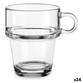 Taza Apilable Transparente Vidrio 270 ml (24 Unidades) de Vivalto, Tazas - Ref: S3626866, Precio: 22,63 €, Descuento: %