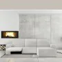 Housse pour chaise longue accoudoir court droit Eysa JAZ Blanc 120 x 120 x 360 cm de Eysa, Housses de canapé - Réf : D1607223...