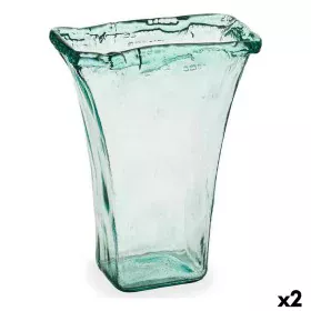 Vase 27 x 34,5 x 14 cm Verre Transparent (2 Unités) de Gift Decor, Vases - Réf : S3626875, Prix : 20,21 €, Remise : %