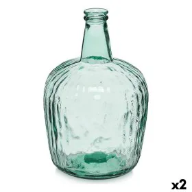 Bottle Stripes Decoration 14 x 44 x 13 cm Transparent (2 Units) by Gift Decor, Ornaments - Ref: S3626876, Price: 21,57 €, Dis...