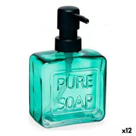 Dispensador de Sabão Pure Soap 250 ml Cristal Verde Plástico (12 Unidades) de Berilo, Suportes e dispensadores - Ref: S362689...