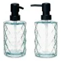 Dispensador de Jabón Diamante Cristal Transparente Plástico 410 ml (12 Unidades) de Berilo, Soportes y dispensadores - Ref: S...