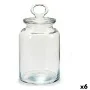 Jar Kitchen 12 x 21,5 x 12 cm Transparent Silicone Glass 1,5 L (6 Units) by Pasabahce, Food storage - Ref: S3626899, Price: 4...