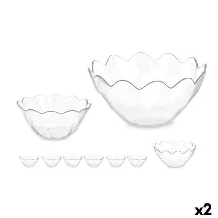 Set de Cuencos Hasir Transparente Vidrio (2 Unidades) de Pasabahce, Cuencos y tazones - Ref: S3626903, Precio: 19,98 €, Descu...