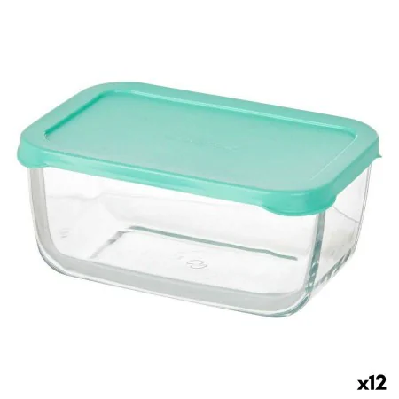 Lunch box Snow 790 ml Green Transparent Glass Polyethylene (12 Units) by Pasabahce, Food storage - Ref: S3626908, Price: 37,3...