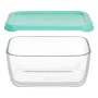 Lunch box Snow 790 ml Green Transparent Glass Polyethylene (12 Units) by Pasabahce, Food storage - Ref: S3626908, Price: 37,3...