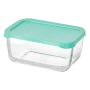 Lunch box Snow 790 ml Green Transparent Glass Polyethylene (12 Units) by Pasabahce, Food storage - Ref: S3626908, Price: 37,3...