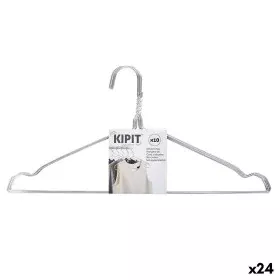 Set of Clothes Hangers 40 x 1 x 20 cm Silver Metal (24 Units) by Kipit, Hangers - Ref: S3626916, Price: 38,72 €, Discount: %