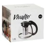 Teapot Transparent Black Plastic Glass 1,5 L (6 Units) by Vivalto, Tea and coffee sets - Ref: S3626949, Price: 32,95 €, Disco...