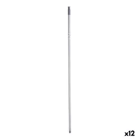 Broom handle Stripes 2,3 x 130 x 2,3 cm Grey Metal (12 Units) by BigBuy Home, Sweeping supplies - Ref: S3626956, Price: 15,80...