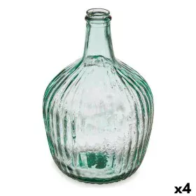 Botella Rayas Decoración 16 x 29,5 x 16 cm Transparente (4 Unidades) de Gift Decor, Adornos - Ref: S3626961, Precio: 26,85 €,...