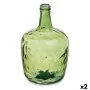 Bottle Smooth Decoration Green 22 x 37,5 x 22 cm (2 Units) by Gift Decor, Ornaments - Ref: S3626968, Price: 23,99 €, Discount: %