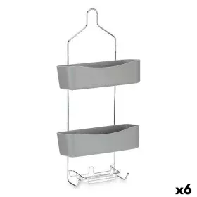 Portaoggetti da Doccia 28 x 60 x 14 cm Grigio Metallo Plastica (6 Unità) di Berilo, Accessori per la doccia - Rif: S3626989, ...