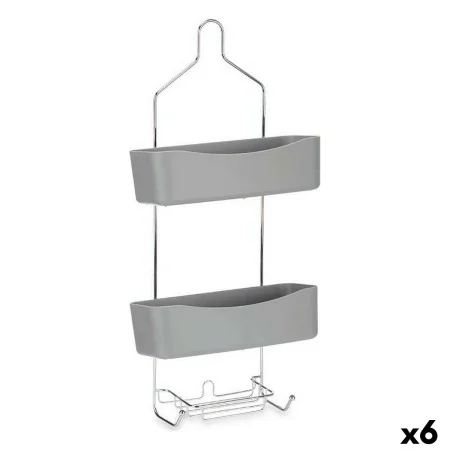 Shower Hanger 28 x 60 x 14 cm Grey Metal Plastic (6 Units) by Berilo, Shower accessories - Ref: S3626989, Price: 56,94 €, Dis...