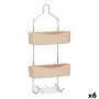 Colgador para la Ducha 28 x 60 x 14 cm Beige Metal Plástico (6 Unidades) de Berilo, Accesorios para ducha - Ref: S3626990, Pr...