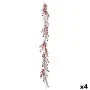 Guirlande de Noël Branche Blanc Rouge Plastique 180 x 14 cm (4 Unités) de Krist+, Noël - Réf : S3627001, Prix : 69,89 €, Remi...