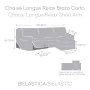 Funda para chaise longue de brazo corto derecho Eysa JAZ Gris oscuro 120 x 120 x 360 cm de Eysa, Sofás - Ref: D1607227, Preci...