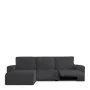 Funda para chaise longue de brazo corto izquierdo Eysa JAZ Gris oscuro 120 x 120 x 360 cm de Eysa, Sofás - Ref: D1607228, Pre...