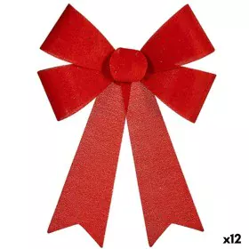 Lazo Adorno Navideño Rojo PVC 32 x 41 x 6 cm (12 Unidades) de Krist+, Navidad - Ref: S3627042, Precio: 33,64 €, Descuento: %