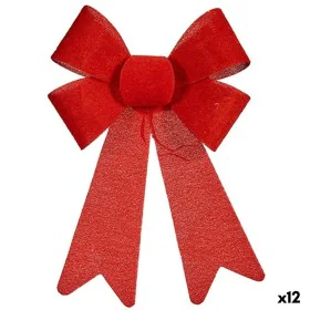 Lazo Adorno Navideño Rojo PVC 16 x 24 x 4 cm (12 Unidades) de Krist+, Navidad - Ref: S3627044, Precio: 17,55 €, Descuento: %