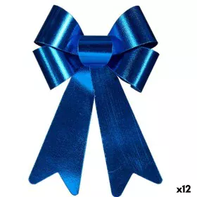 Lazo Adorno Navideño Azul PVC 24 x 36 x 5 cm (12 Unidades) de Krist+, Navidad - Ref: S3627045, Precio: 19,98 €, Descuento: %