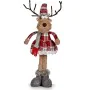 Decorative Figure Deer White Brown Red Grey 16 x 57 x 22 cm (4 Units) by Krist+, Christmas - Ref: S3627085, Price: 62,18 €, D...