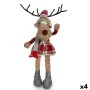 Decorative Figure Deer White Brown Red Grey 17 x 15 x 60 cm (4 Units) by Krist+, Christmas - Ref: S3627087, Price: 55,24 €, D...