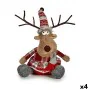 Figura Decorativa Veado Branco Castanho Vermelho Cinzento 16 x 30 x 30 cm (4 Unidades) de Krist+, Natal - Ref: S3627089, Preç...