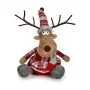 Figura Decorativa Veado Branco Castanho Vermelho Cinzento 16 x 30 x 30 cm (4 Unidades) de Krist+, Natal - Ref: S3627089, Preç...