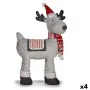 Figurine Décorative renne de noël Rouge Gris 22 x 47 x 45 cm (4 Unités) de Krist+, Noël - Réf : S3627096, Prix : 78,34 €, Rem...