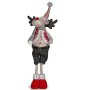 Decorative Figure Christmas Reindeer Red Grey Polyester 13 x 65 x 18 cm (4 Units) by Krist+, Christmas - Ref: S3627099, Price...