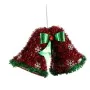 Adorno Navideño Colgante Campanas Espumillón Rojo Verde 21 x 14 x 10 cm (12 Unidades) de Krist+, Navidad - Ref: S3627193, Pre...