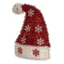 Statua Decorativa Cappello di Babbo Natale Tinsel Bianco Rosso polipropilene PET 17 x 23 x 9,5 cm (12 Unità) di Krist+, Natal...