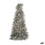 Figura Decorativa Árbol de Navidad Espumillón Plateado Polipropileno PET 27 x 45,5 x 27 cm (12 Unidades) de Krist+, Navidad -...