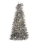 Figura Decorativa Árbol de Navidad Espumillón Plateado Polipropileno PET 27 x 45,5 x 27 cm (12 Unidades) de Krist+, Navidad -...