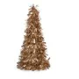 Figura Decorativa Árbol de Navidad Espumillón Dorado Polipropileno PET 27 x 45,5 x 27 cm (12 Unidades) de Krist+, Navidad - R...