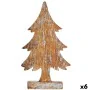 Decorative Figure Christmas Tree Silver Wood 5 x 31 x 15 cm (6 Units) by Krist+, Christmas - Ref: S3627228, Price: 65,19 €, D...