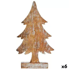 Figura Decorativa Árvore de Natal Prateado Madeira 5 x 31 x 15 cm (6 Unidades) de Krist+, Natal - Ref: S3627228, Preço: 65,19...