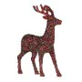 Decorative Figure Christmas Reindeer Glitter Multicolour Plastic 15 x 45 x 30 cm (8 Units) by Krist+, Christmas - Ref: S36272...