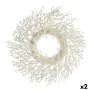 Advent wreathe Branch White Plastic 50 x 10 x 50 cm (2 Units) by Krist+, Christmas - Ref: S3627288, Price: 35,66 €, Discount: %