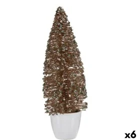 Decorative Figure Christmas Tree Mint champagne Plastic 10 x 33 x 10 cm (6 Units) by Krist+, Christmas - Ref: S3627306, Price...