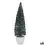 Figurine Décorative Sapin de Noël Bleu Doré Plastique 10 x 38 x 10 cm (6 Unités) de Krist+, Noël - Réf : S3627314, Prix : 40,...