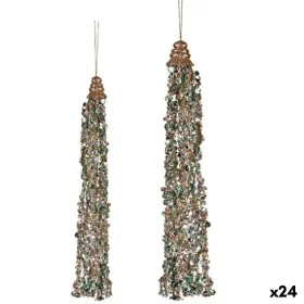 Décorations de Noël Pendentif Guirlandes Bleu champagne (24 Unités) de Krist+, Noël - Réf : S3627319, Prix : 51,57 €, Remise : %