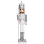 Decorative Figure Nutcracker White Silver Plastic 13,2 x 59,5 x 11,5 cm (4 Units) by Krist+, Christmas - Ref: S3627323, Price...